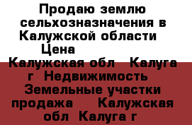 Продаю землю сельхозназначения в Калужской области › Цена ­ 1 000 000 - Калужская обл., Калуга г. Недвижимость » Земельные участки продажа   . Калужская обл.,Калуга г.